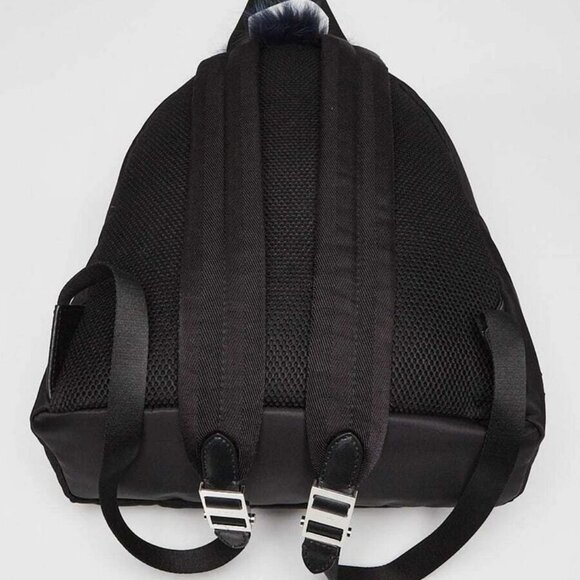 Fendi Black Nylon and Leather Medium Monster Eyes Backpack Bag - Picture 3 of 11